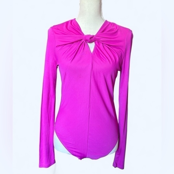 #32 NWOT FARM Rio Long Sleeve Bodysuit in Pink - Picture 4 of 8